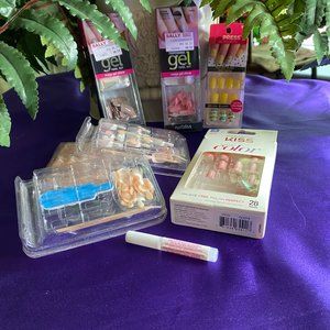 📌New & already opened Nail Tip Sets & Glue